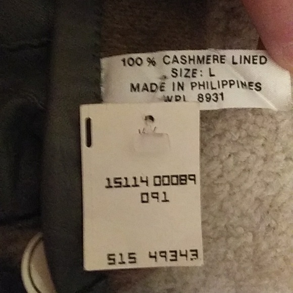 Men's Leather gloves with cashmere lining, NWT - Picture 2 of 5